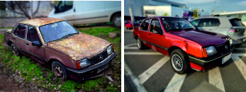 opel ascona before and after
